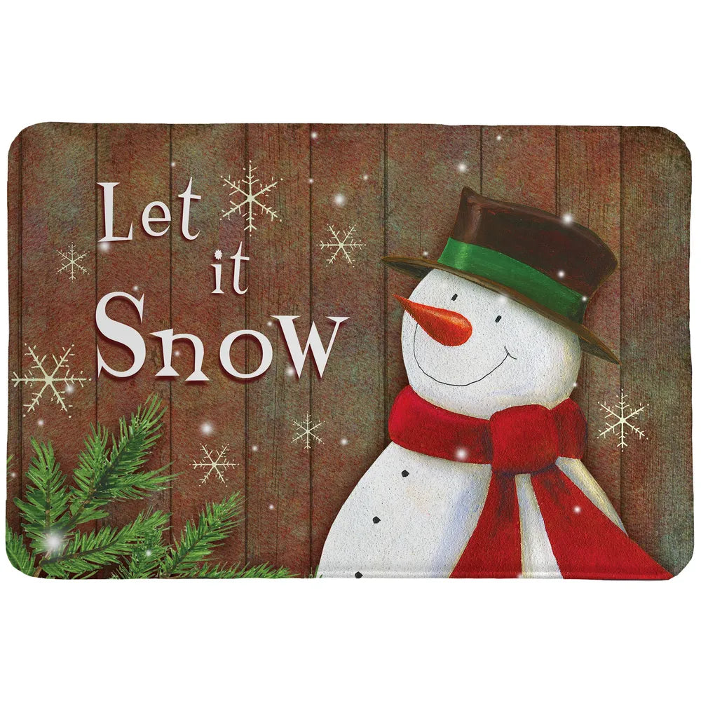 Snowy Season Memory Foam Rug