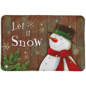 Snowy Season Memory Foam Rug