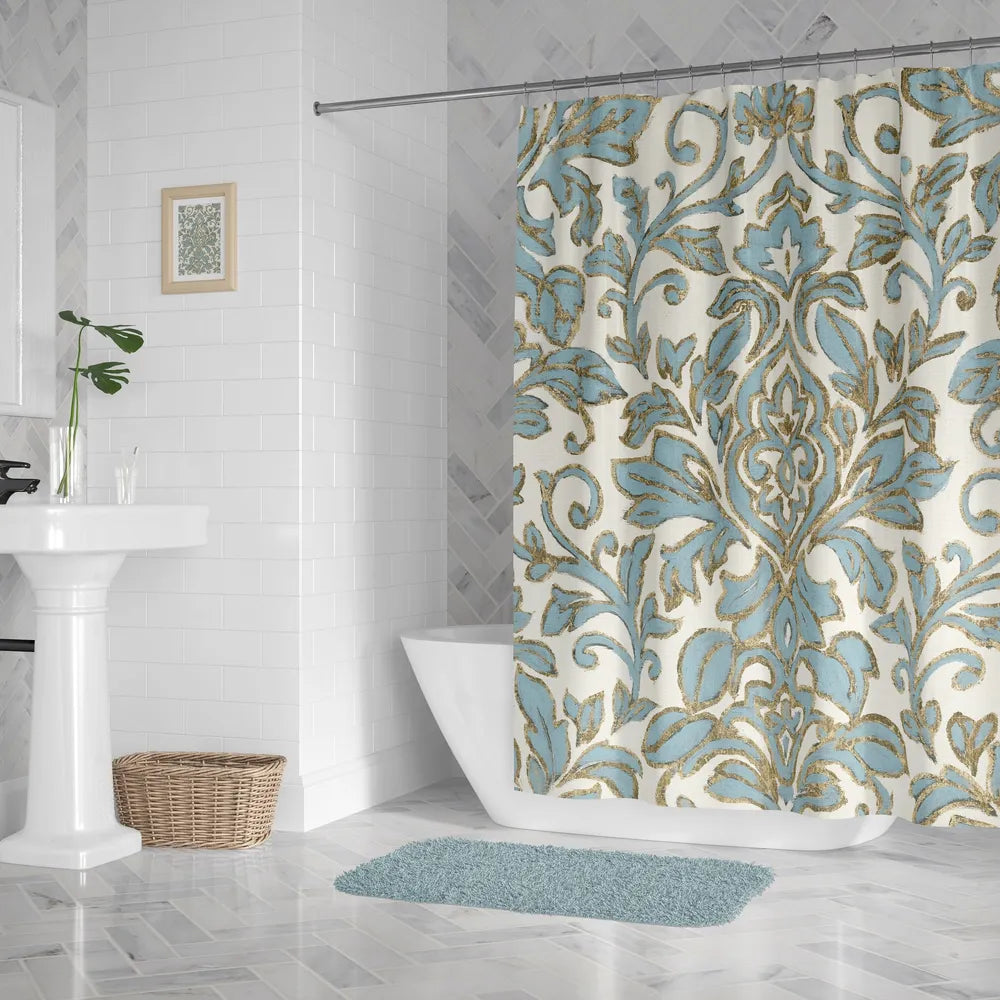 Antique Damask Shower Curtain