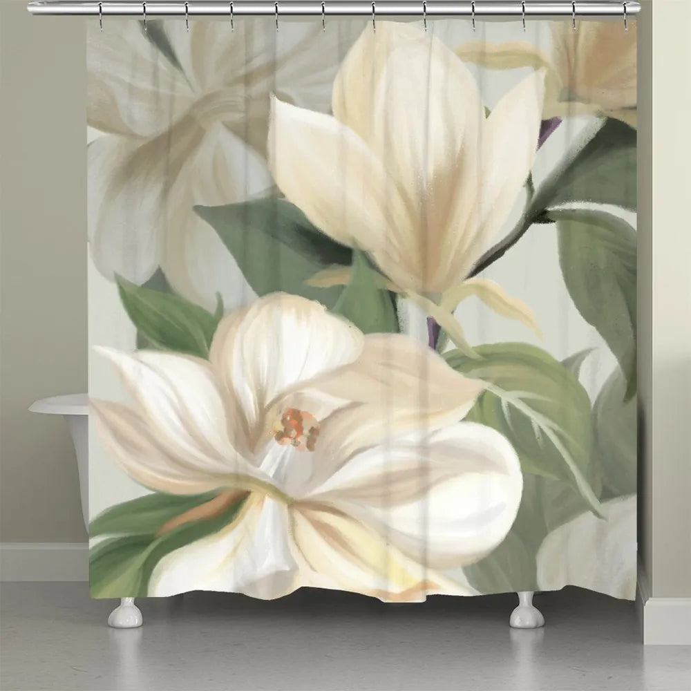 Soft Floral Petals Shower Curtain
