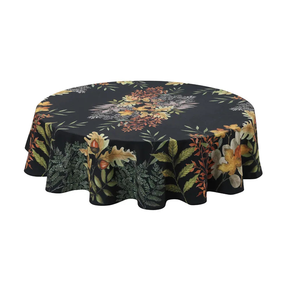 Sophisticated Autumn Round Tablecloth