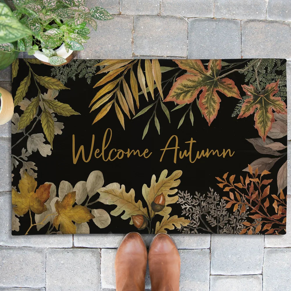 Sophisticated Autumn Outdoor Door Mat