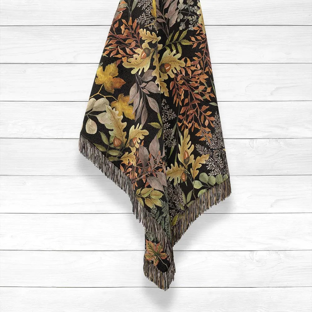 Sophisticated Autumn Woven Throw Blanket