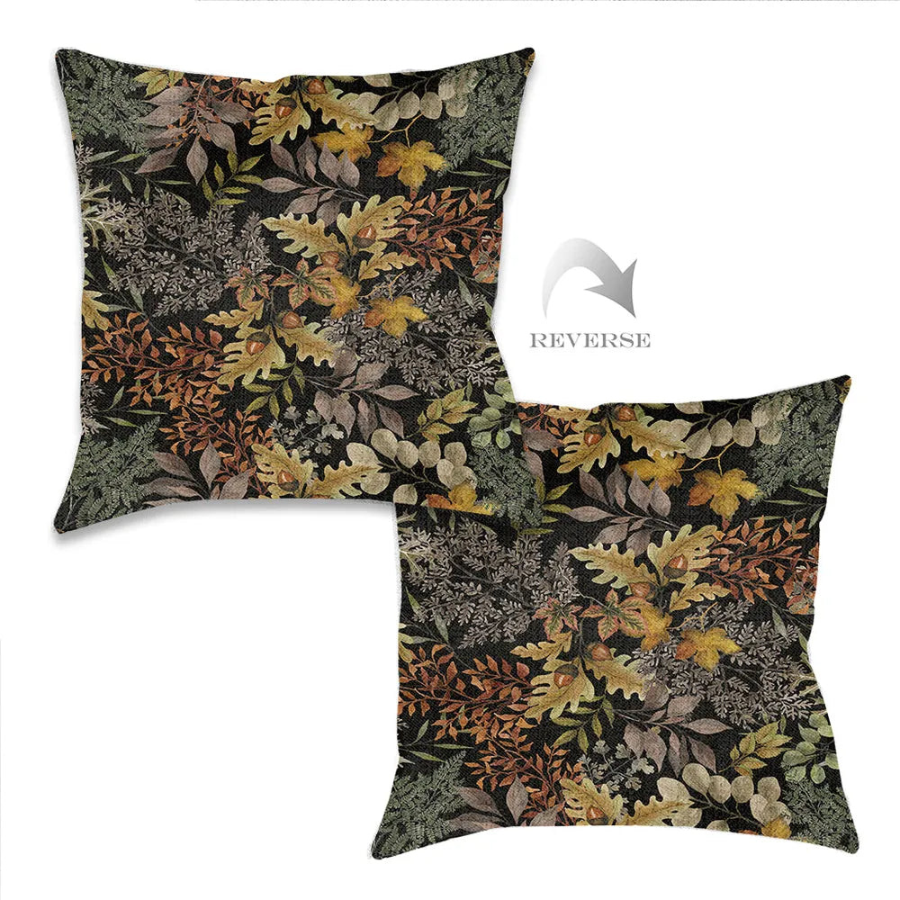 Sophisticated Autumn Indoor Woven Decorative Pillow