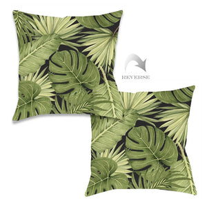 kathy ireland® HOME Sophisticated Palm Outdoor Decorative Pillow