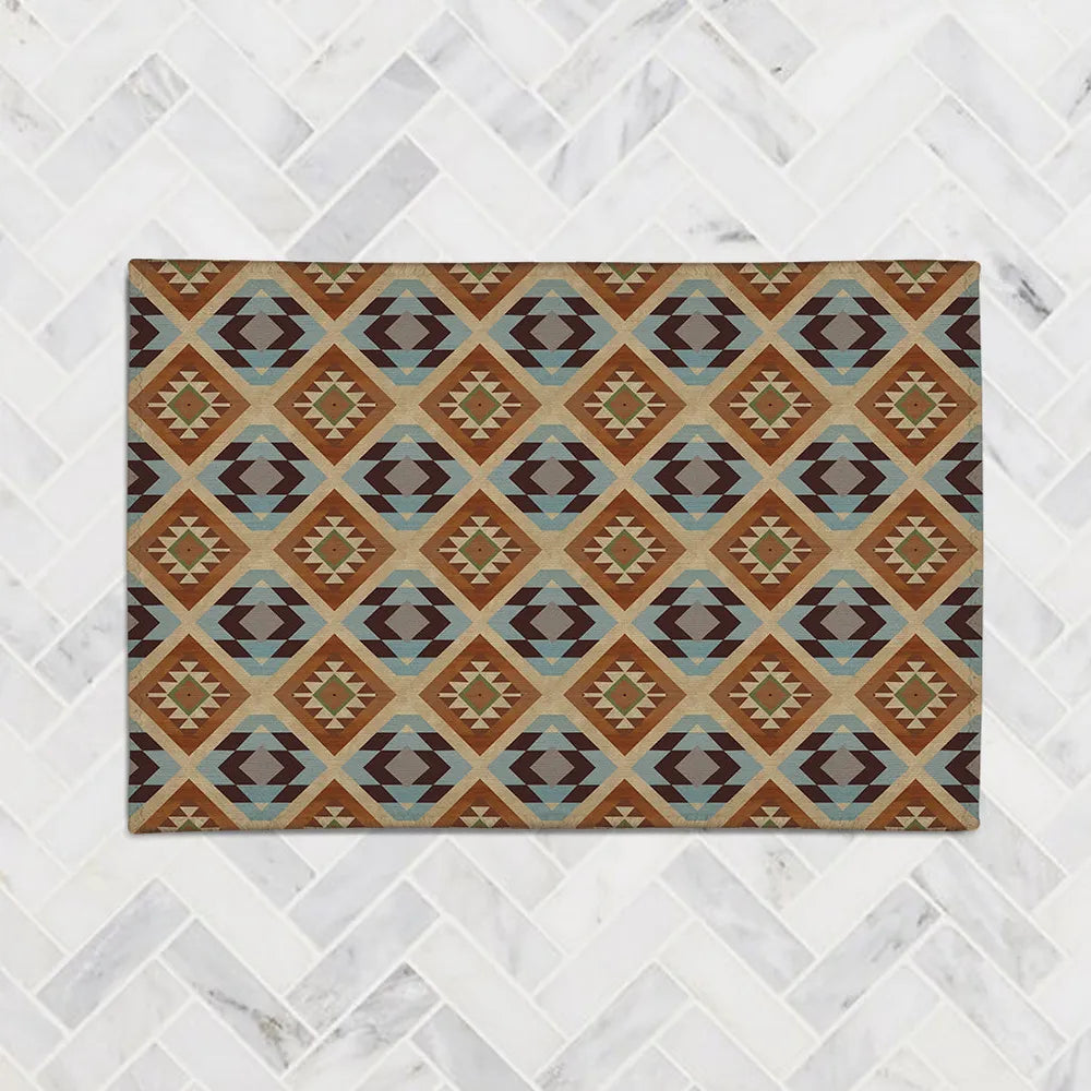 Southwest Tile Geometric Chenille Accent Rug