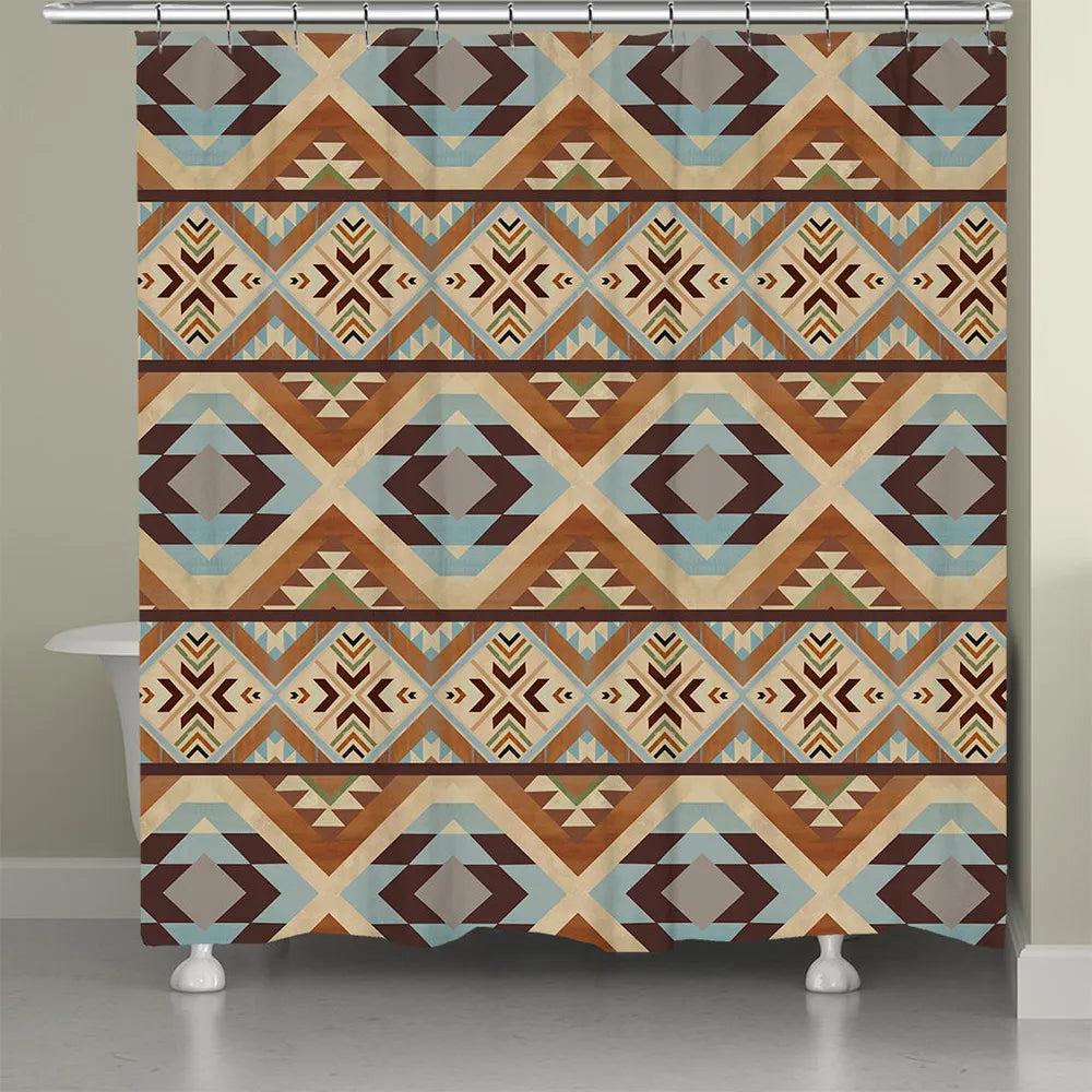 Southwest Tile Shower Curtain