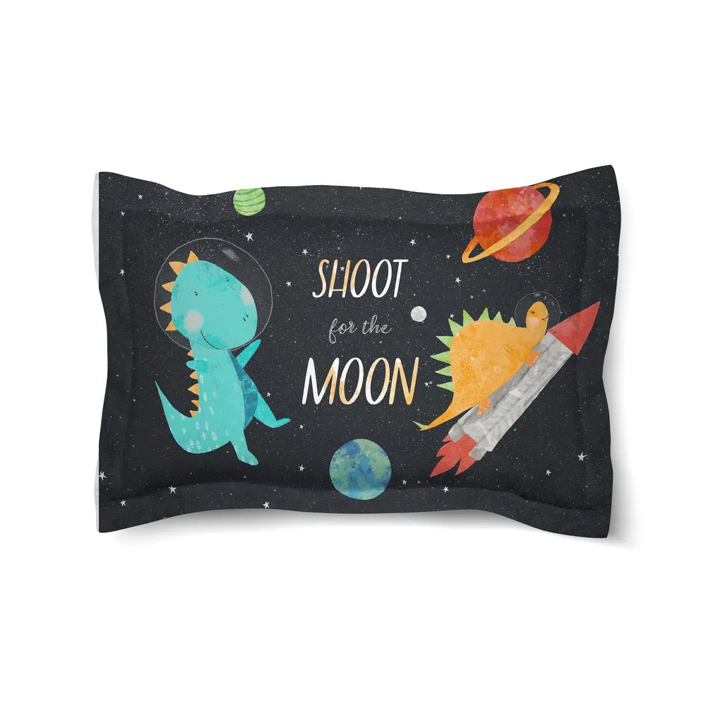 Space-O-Saurus Moon Comforter Sham