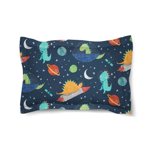 Space-O-Saurus Stars Comforter Sham