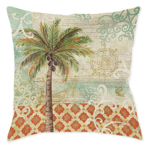 Spice Palm Indoor Woven Decorative Pillow