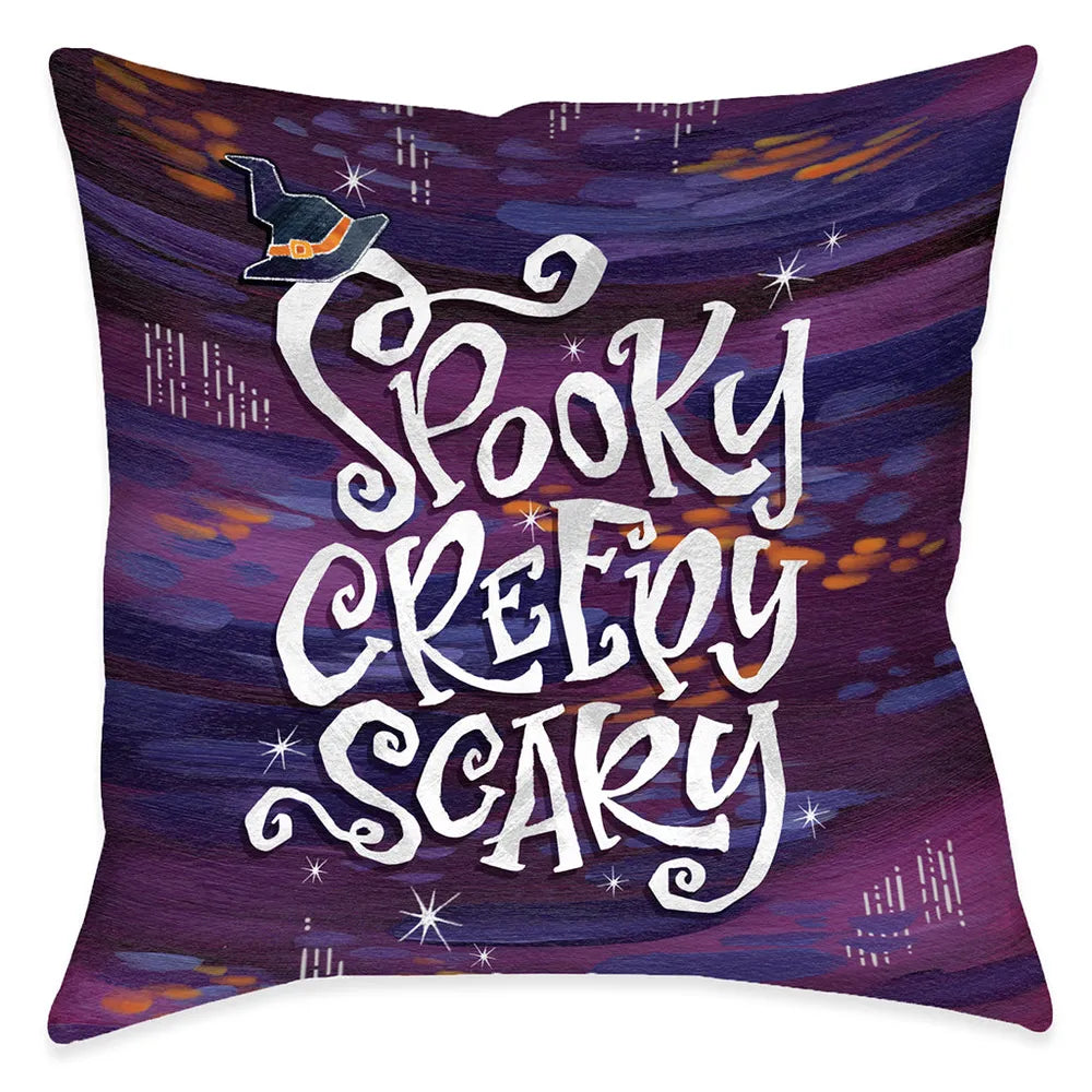 Spooky Creepy Scary Indoor Decorative Pillow