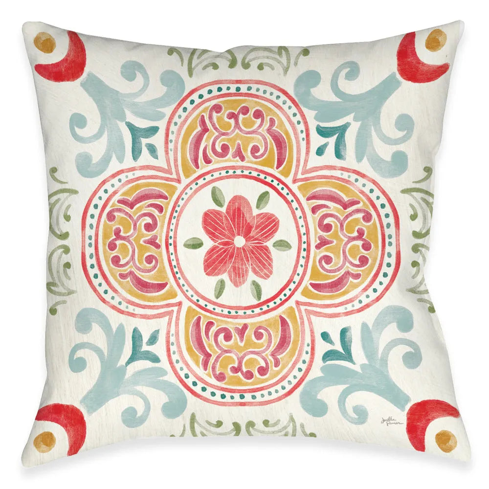 Spring Medallion Indoor Decorative Pillow