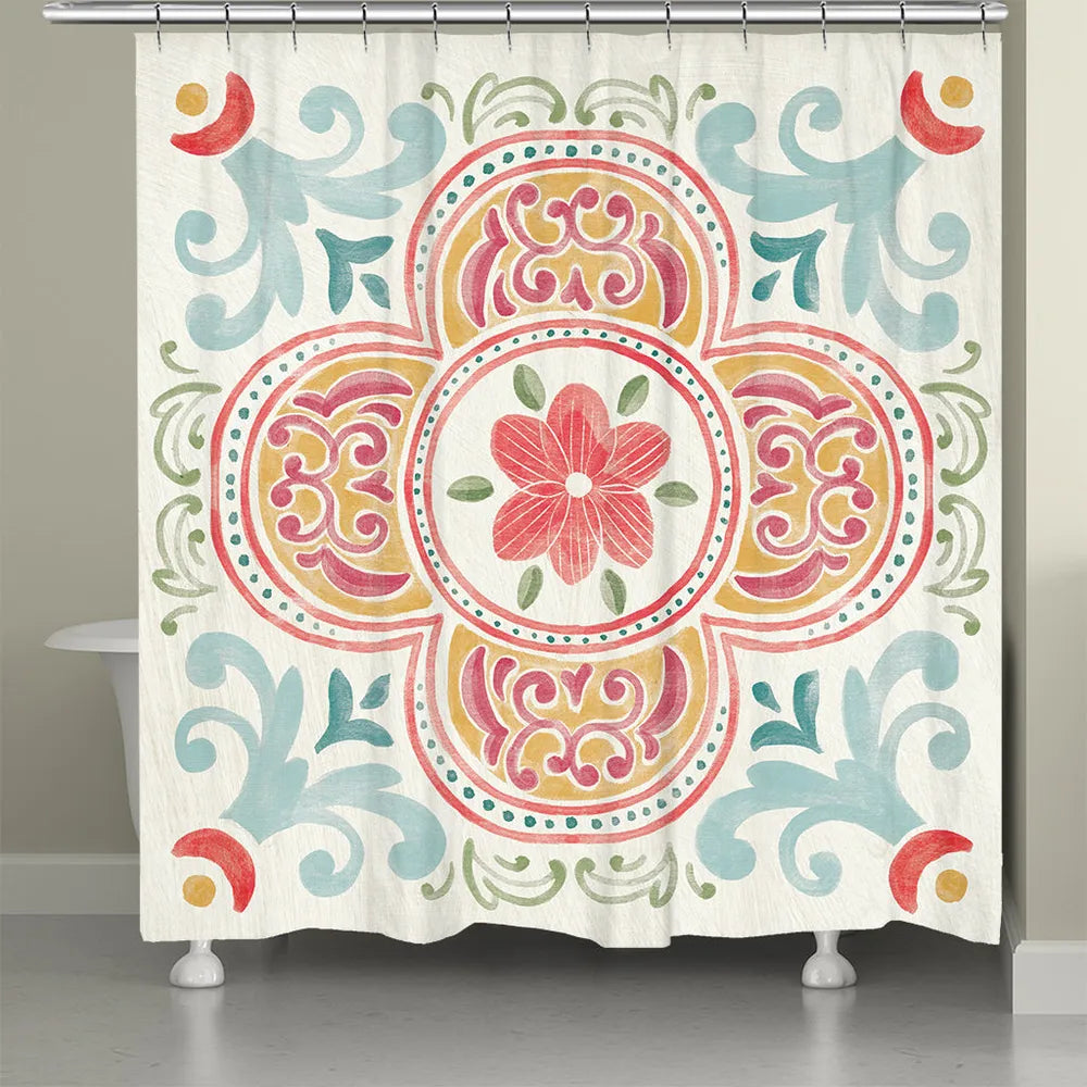 Spring Medallion Shower Curtain