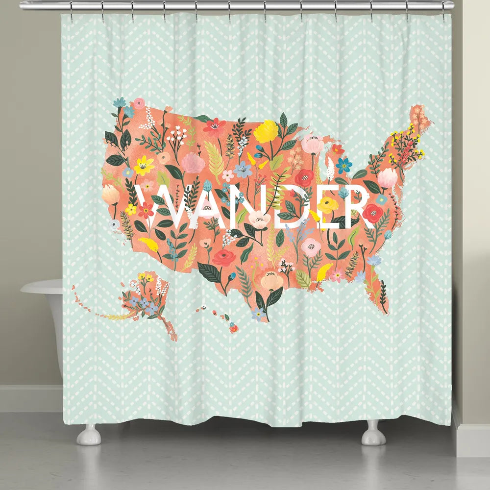 Spring Wanderlust Shower Curtain