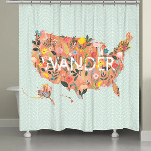 Spring Wanderlust Shower Curtain