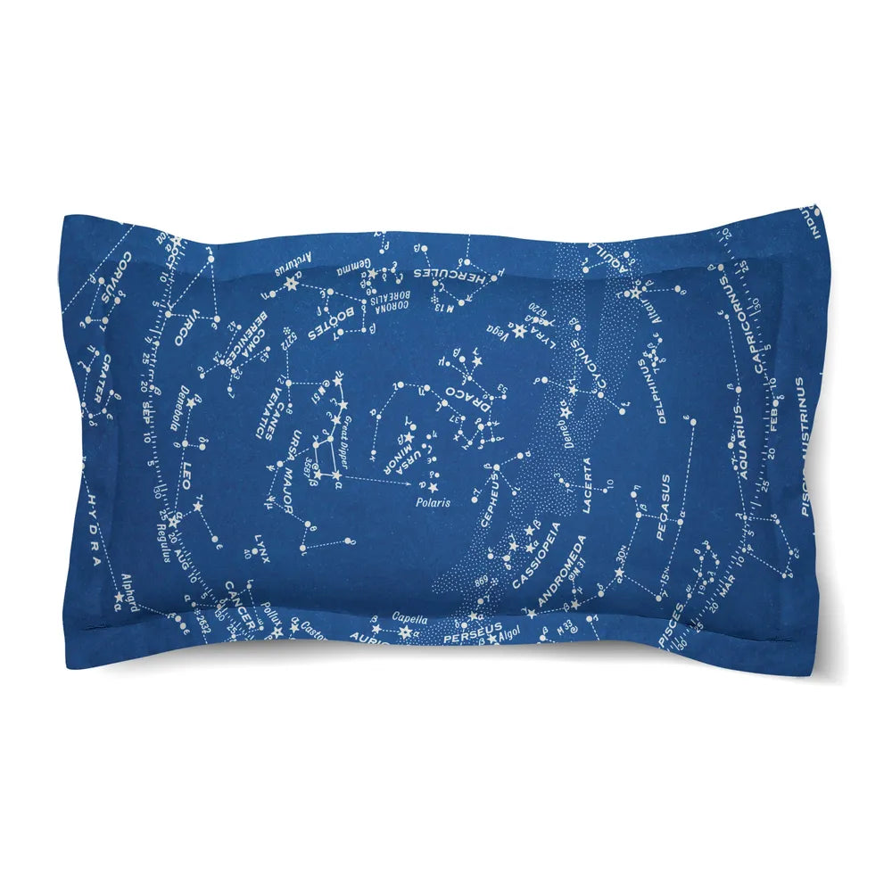 Stars and Constellations Chart Comforter Sham