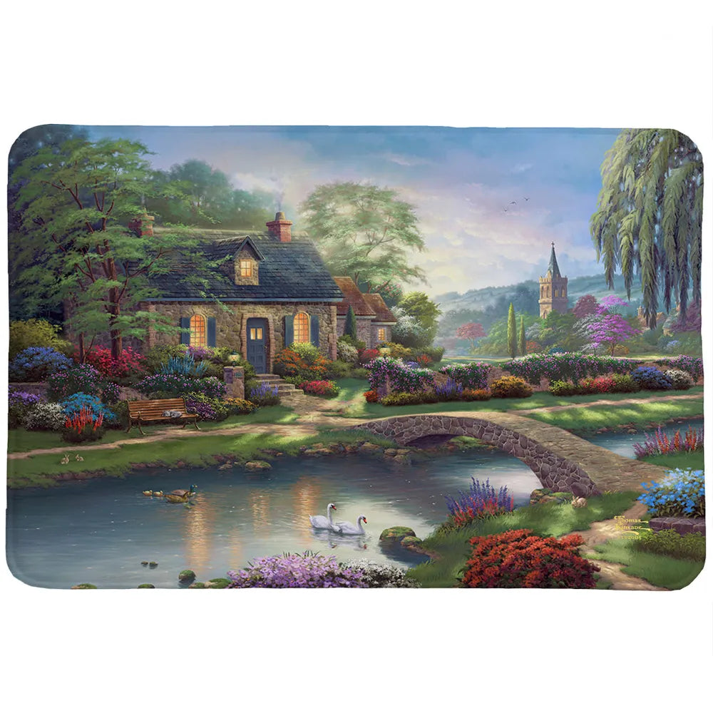 Thomas Kinkade Stoney Creek Cottage Memory Foam Rug