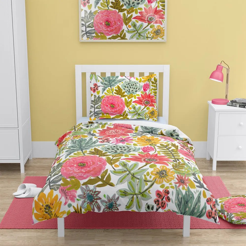Succulent Floral Comforter