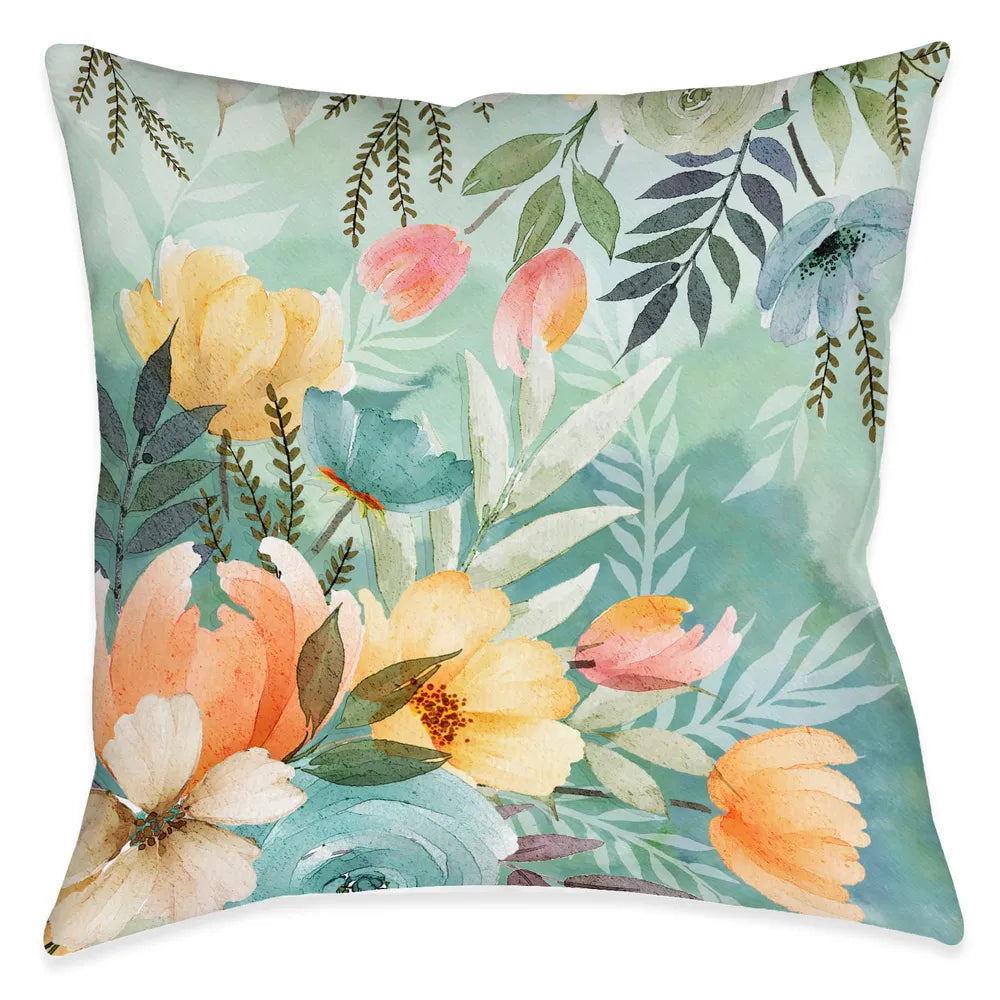 Tranquil Botanicals Outdoor Decorative Pillow
