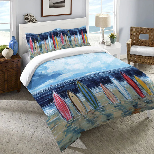 Surfboards Duvet Cover - Laural Home