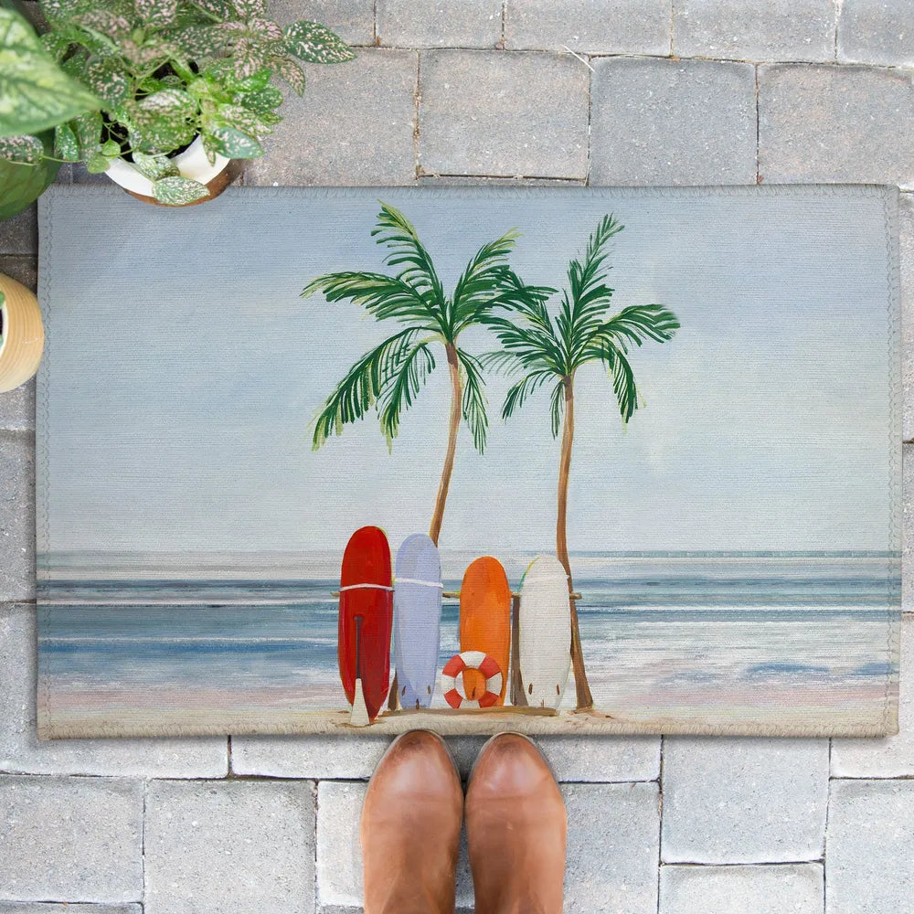 Surfs Up Outdoor Door Mat