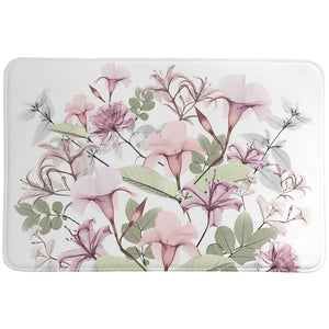 Sweet Blush Bouquet Memory Foam Rug
