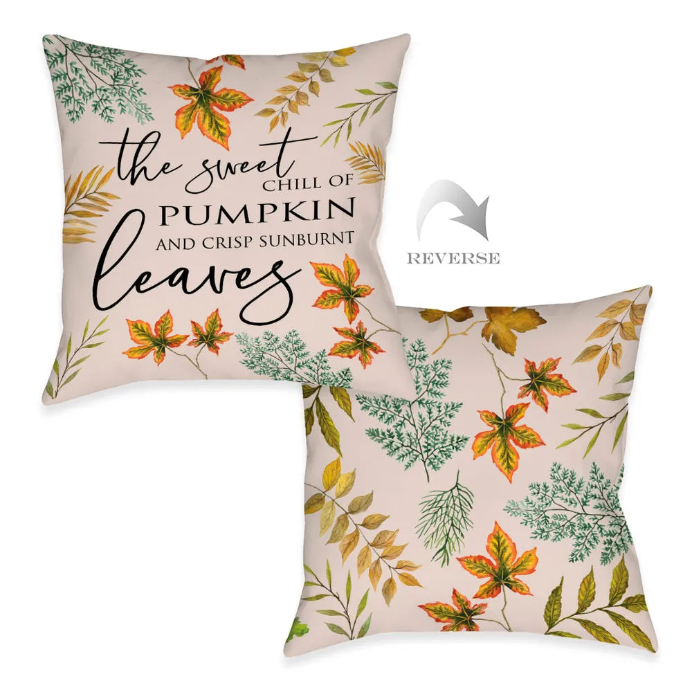 Sweet Chill Of Pumpkin Outdoor Decorative Pillow