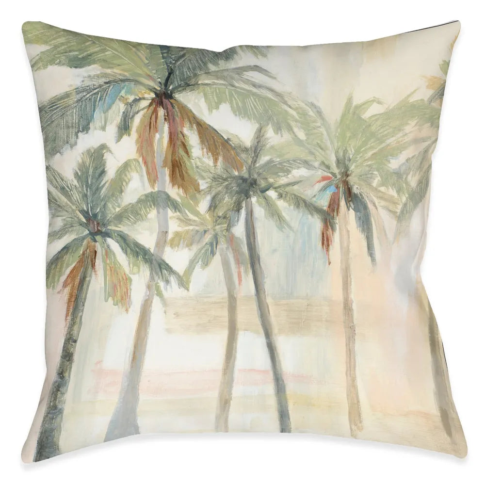 The Palms Beach Outdoor Decorative Pillow