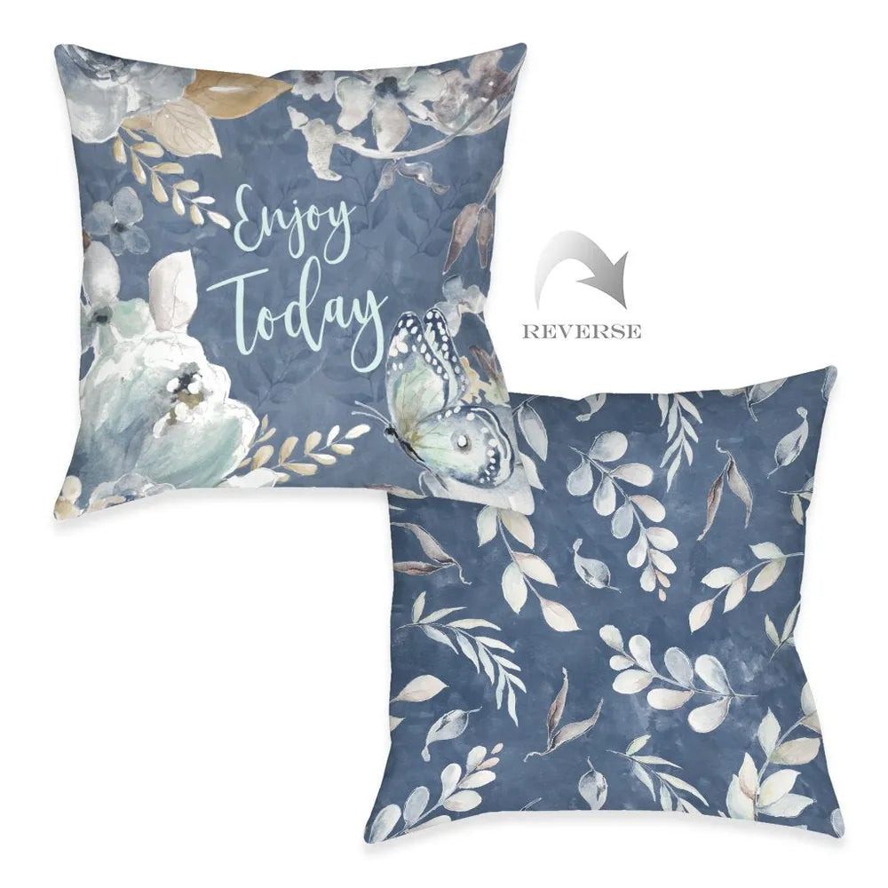 Wildflower Arrangment Enjoy Outdoor Decorative Pillow