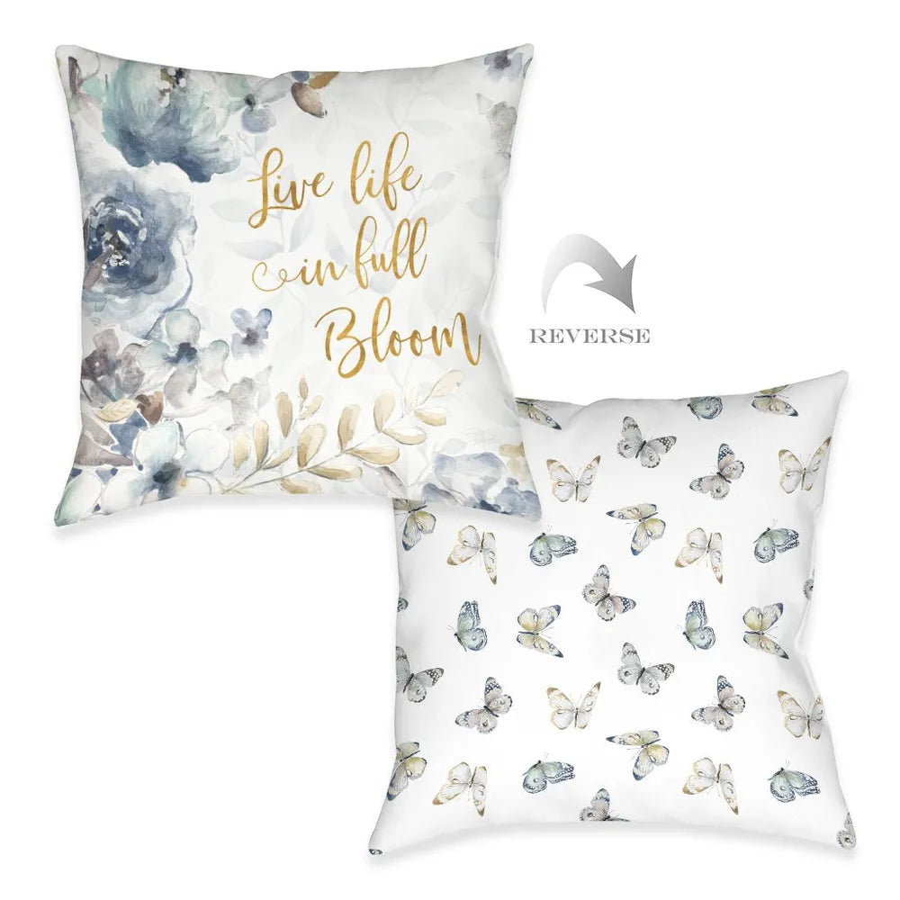 Wildflower Arrangment Full Bloom Indoor Decorative Pillow