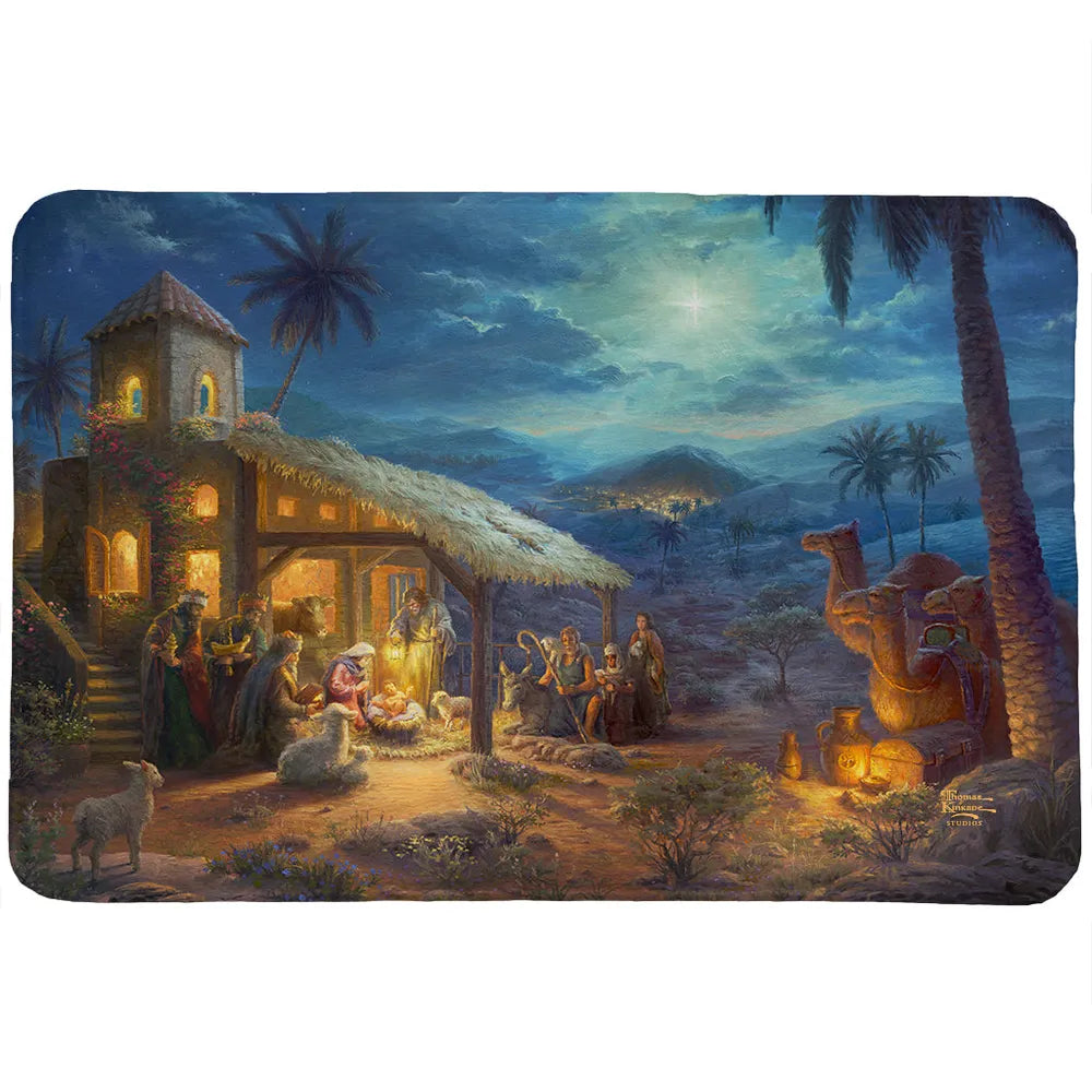 Thomas Kinkade The Nativity Memory Foam Rug