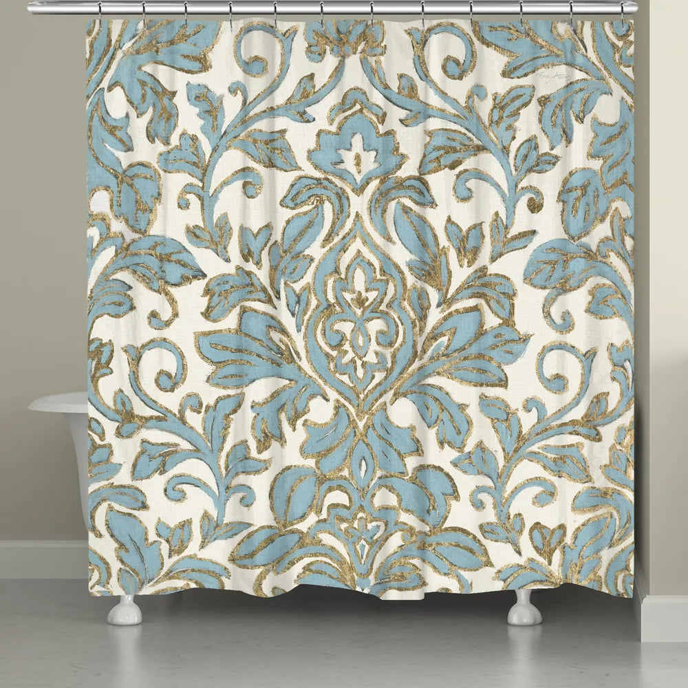 Antique Damask Shower Curtain