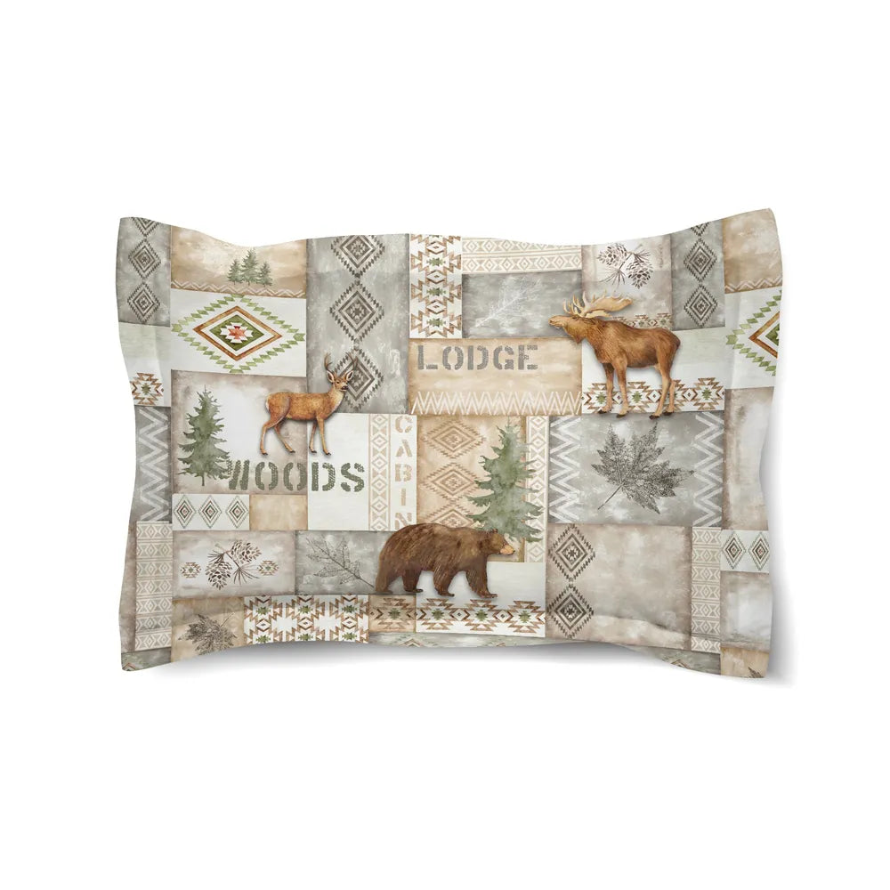 Trail Ridge Gray Comforter Shams