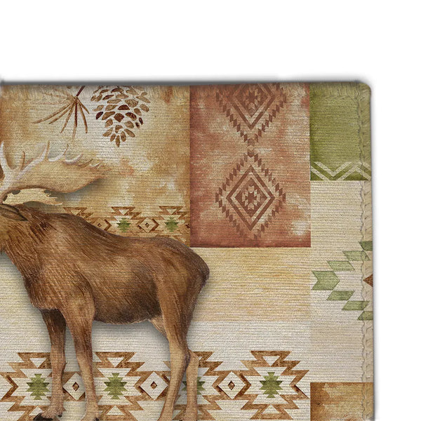 Rust Textured Area Rug Ranch Style Trail Ridge Rust Outdoor Area Rug - Laural Home