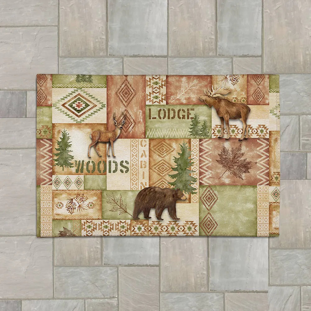 Trail Ridge Rust Outdoor Area Rug