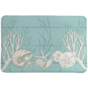 Tranquil Coastal Memory Foam Rug