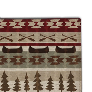 Tribal Lodge Woods Chenille Accent Rug