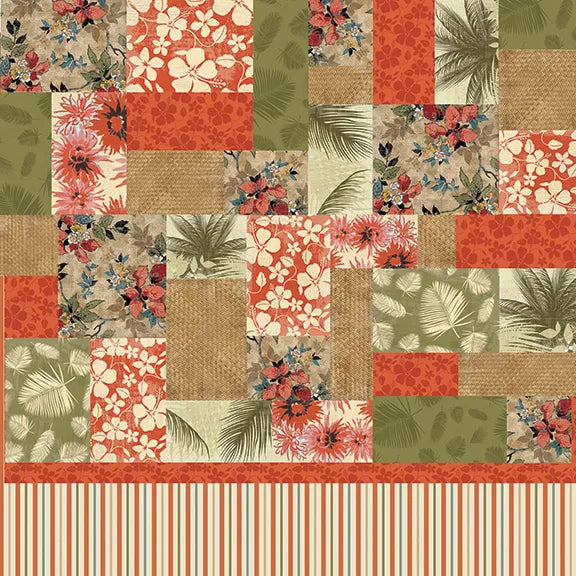 Tropical Patchwork Duvet Cover 