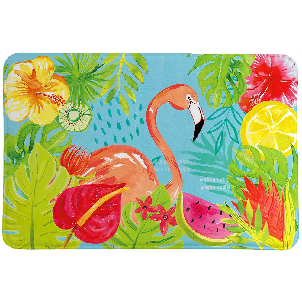 Tutti Fruity Flamingo Memory Foam Rug