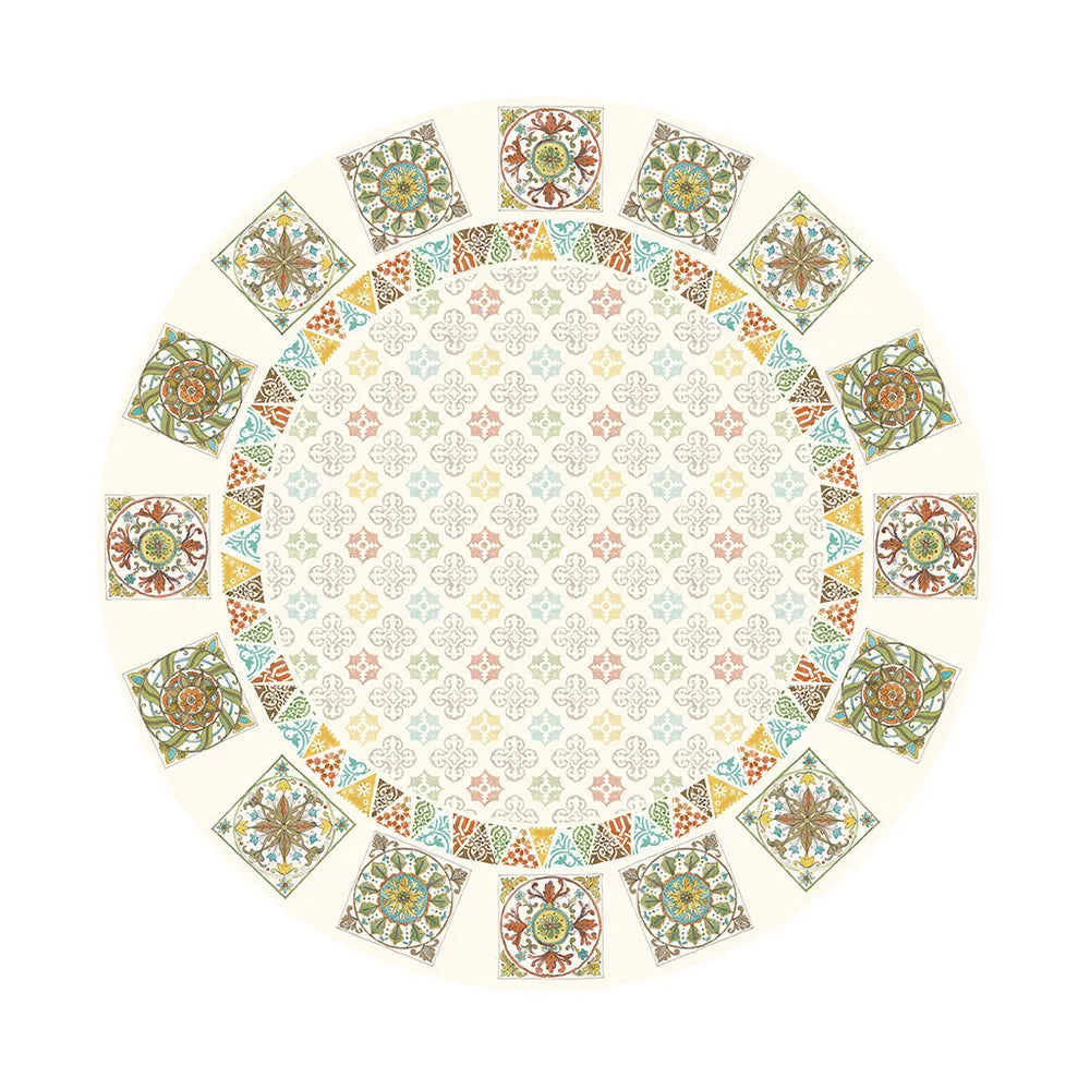 Under the Golden Sun Round Tablecloth