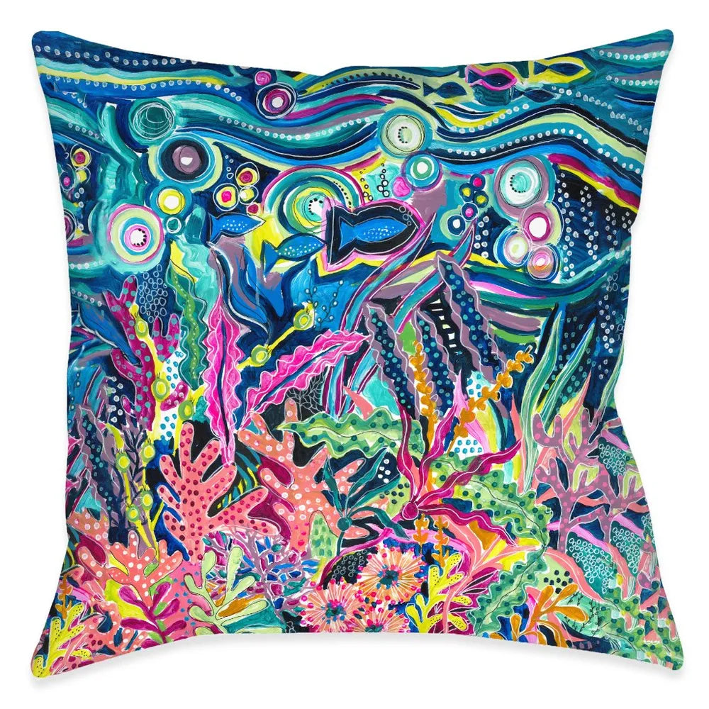 Underwater City Life Indoor Decorative Pillow