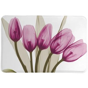 Vibrant Tulips Marching Memory Foam Rug