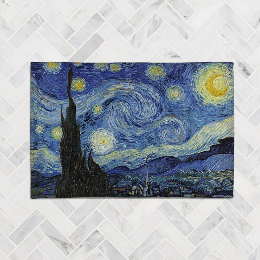 Vincent Van Gogh's Starry Night Accent Rug