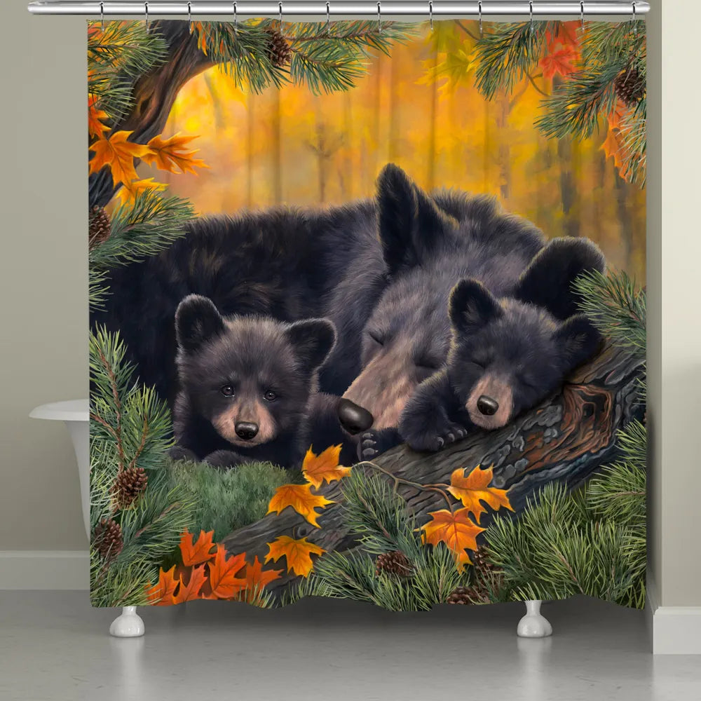 Warm Cozy Bears Shower Curtain