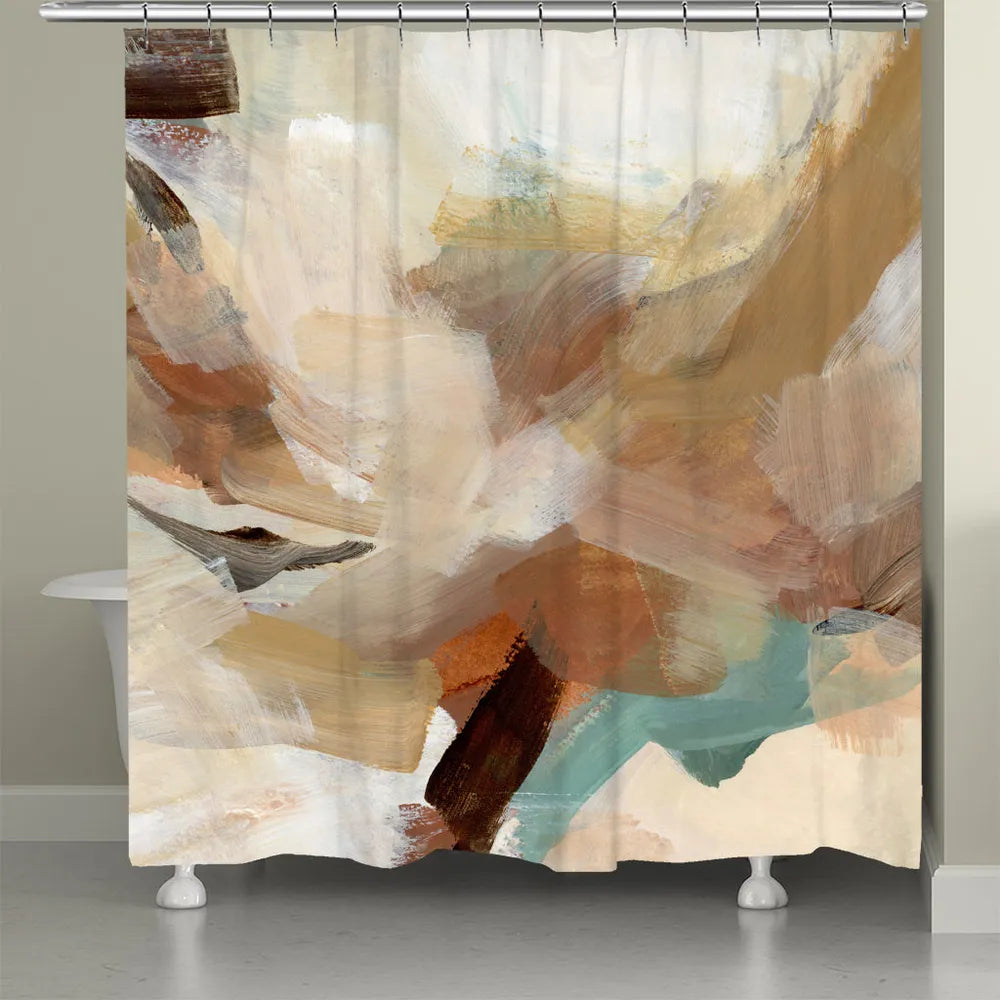 Warm and Cozy Abstract Shower Curtain