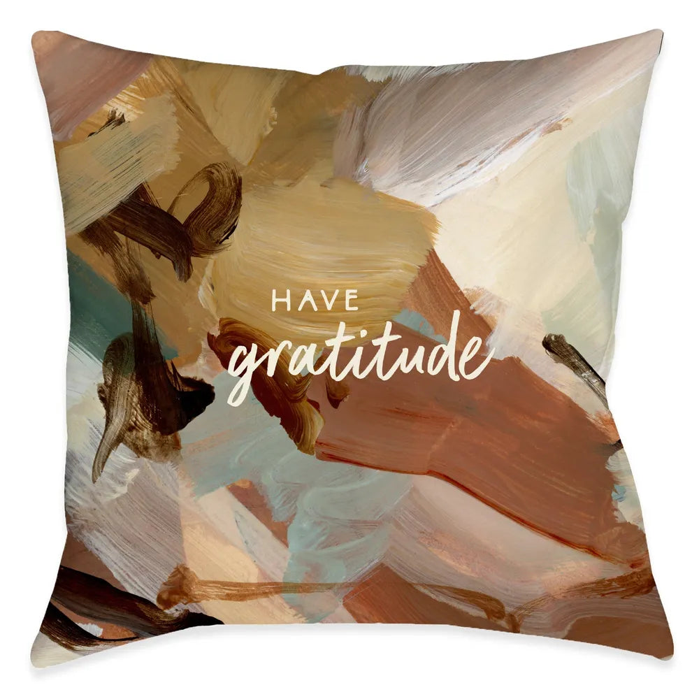 Warm and Cozy Gratitude Indoor Decorative Pillow