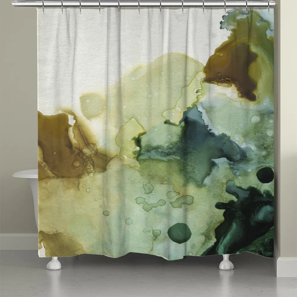Water and Earth Shower Curtain