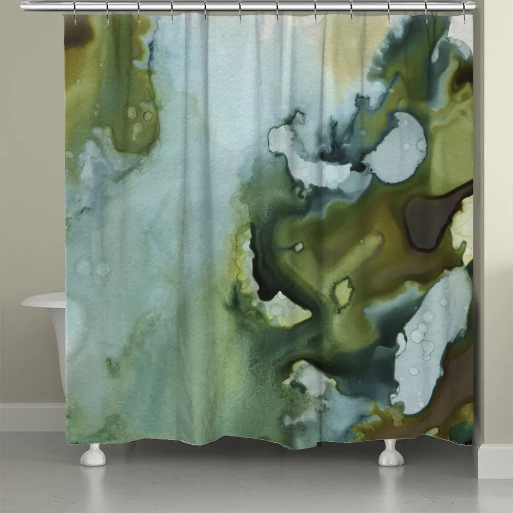 Water and Forest Shower Curtain