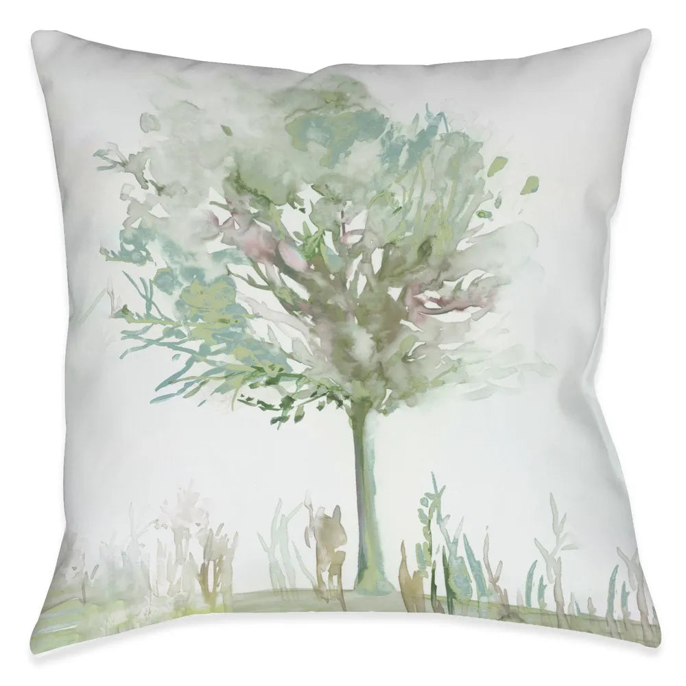 Watercolor Branches Outdoor Decorative Pillow