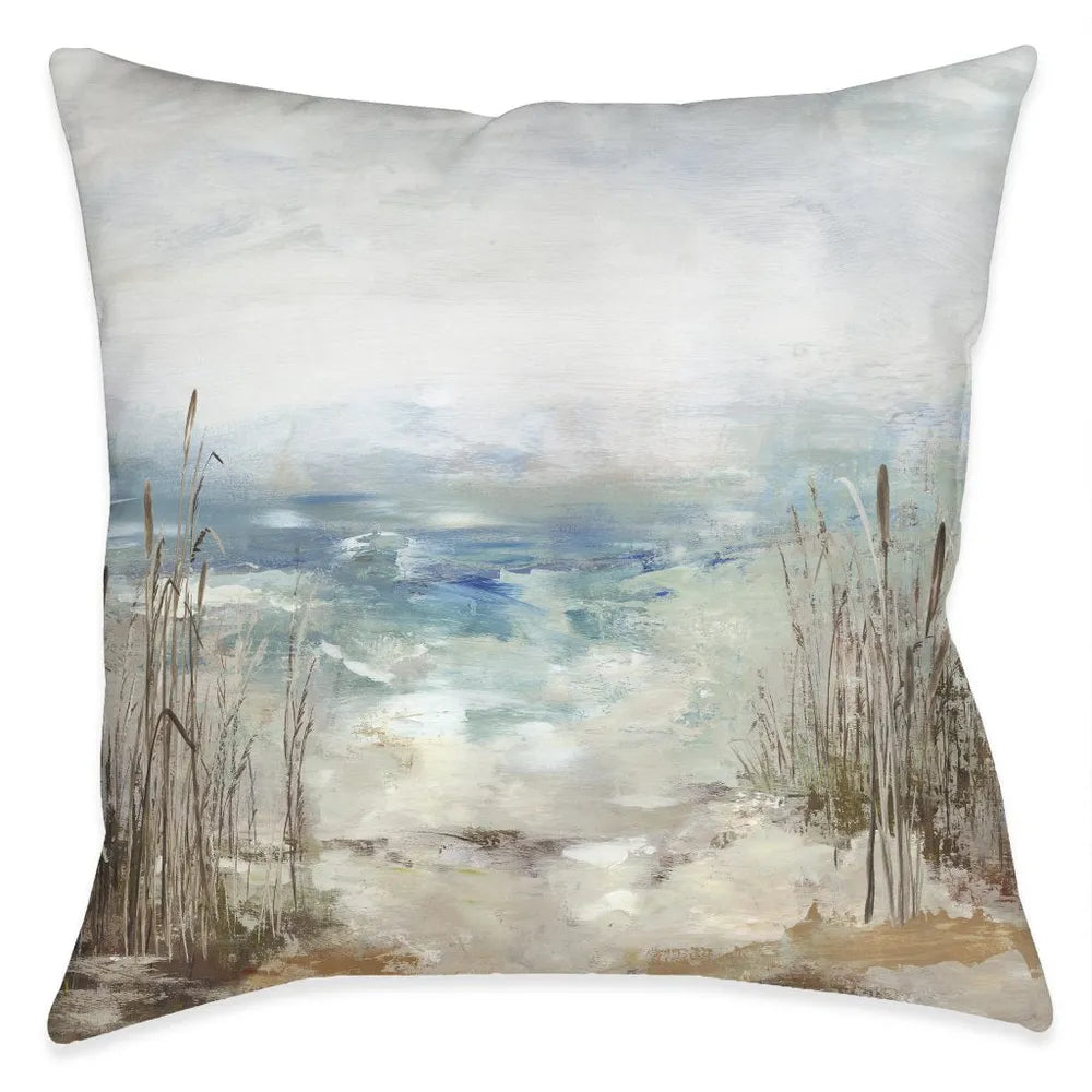 Waves From the Distance Outdoor Decorative Pillow